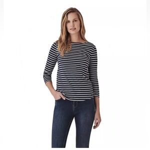 Joules Harbour Sz 10 Shirt Nautical Blue White Stripe Sailor Boat Preppy Coast